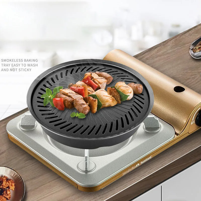 韓国の焦げ付き防止バーベキュートレイ、屋外カセットオーブング - Camping Cooking Top のレビューと価格