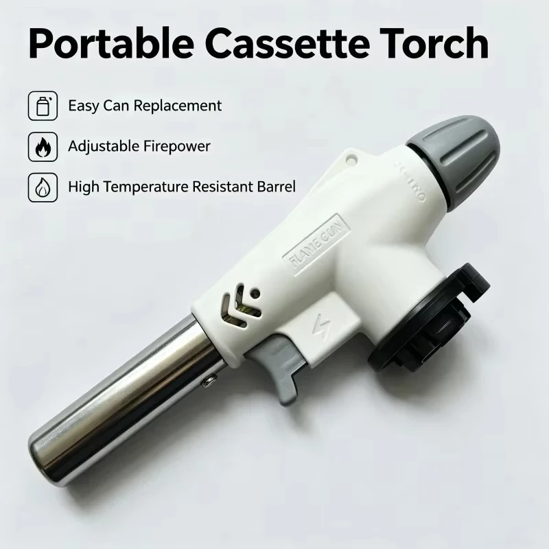 自動点火式ブタンガストーチ、溶接用ガスバーナー、バーベキュー - Camping Cooking Torch のレビューと価格