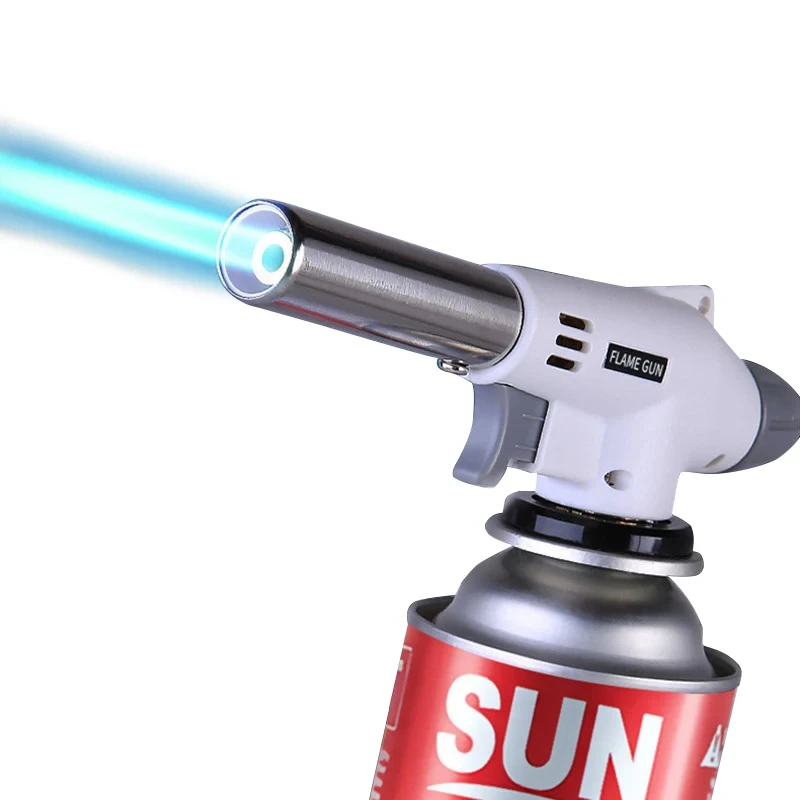 自動点火式ブタンガストーチ、溶接用ガスバーナー、バーベキュー - Camping Cooking Torch のレビューと価格