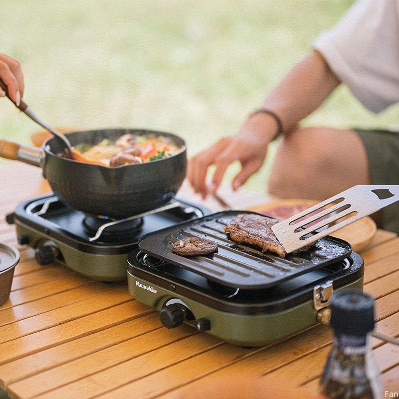 Naturehike ストーブ折りたたみダブル火災ガスストー - Camping Double Cooking Stove のレビューと価格