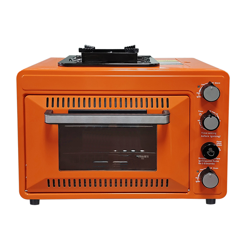 多機能屋外ガスオーブンとストーブ、防風機能付き、ダブルブタン - Camping Double Cooking Stove のレビューと価格