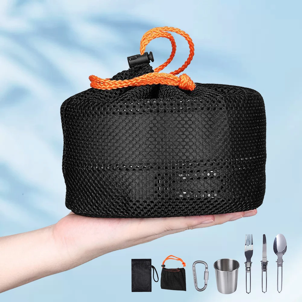キャンプ調理器具キット ケトル ポット パン クックセット  - Camping Cooking Lightweight のレビューと価格