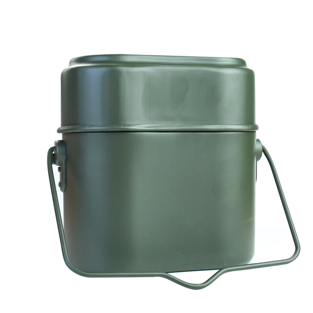 ポータブル合金ポットとボウルランチボックスセット軽量耐久性の - Camping Cooking Lightweight のレビューと価格